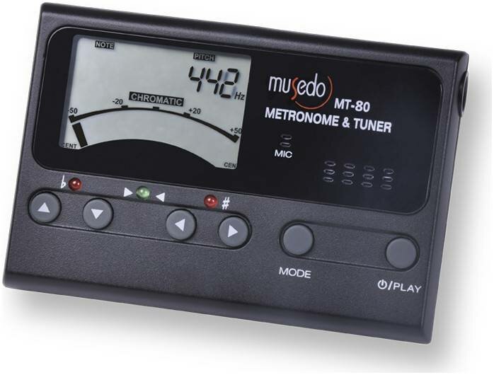 MUSEDO MT-80 - хроматический тюнер/метроном черный