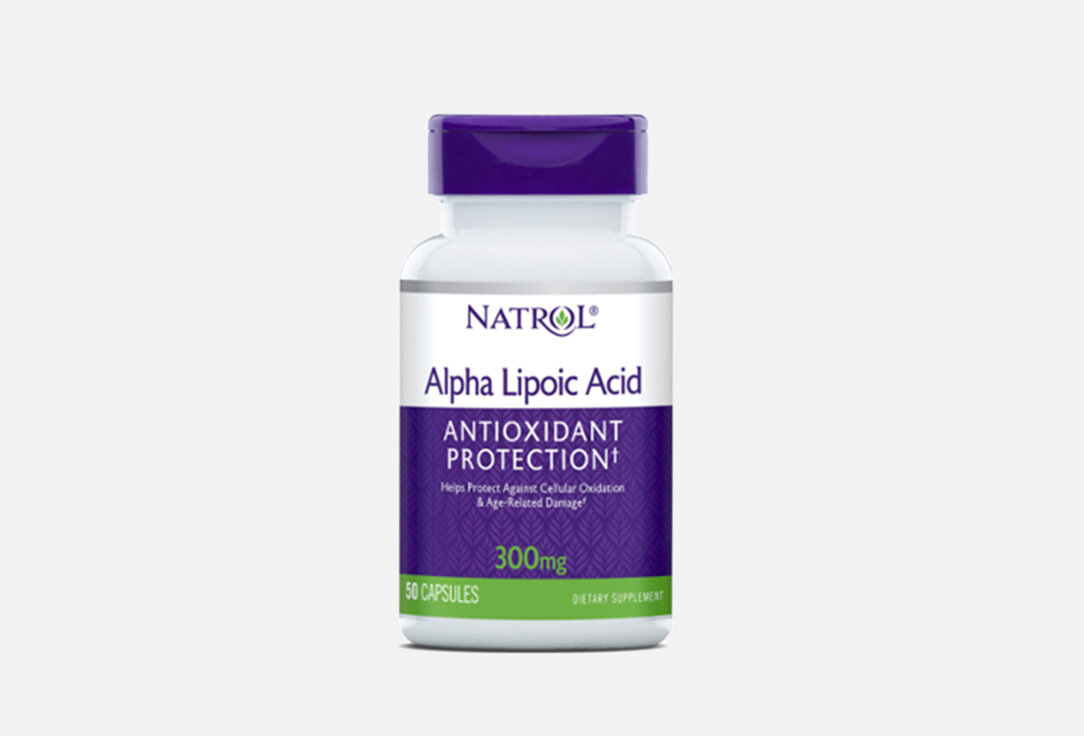 Биологически активная добавка к пище NATROL, Alpha Lipoic Acid 300mg 50мл