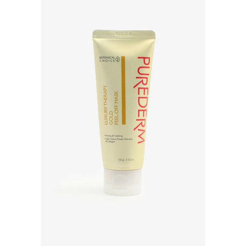 Purederm Маска-плёнка с золотом Luxury Therapy Gold Peel-Off mask, 100г