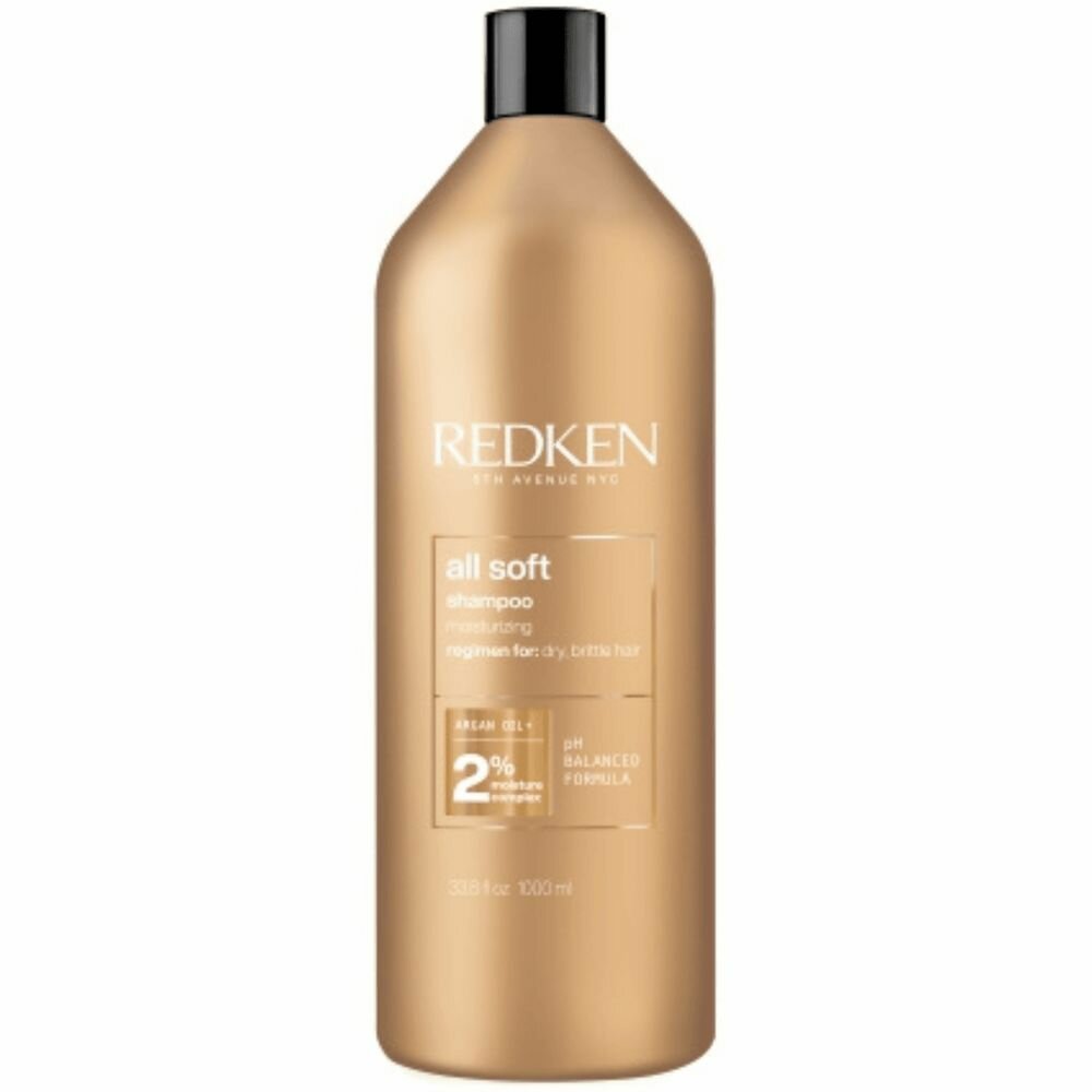 фото Redken All Soft Argan Oil Shampoo Шампунь с аргановым маслом для сухих и ломких волос 300мл