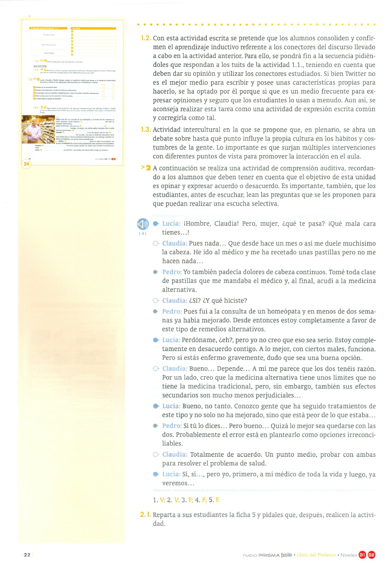 Nuevo Prisma Fusión. Niveles B1 + B2. Libro del profesor - фото №2