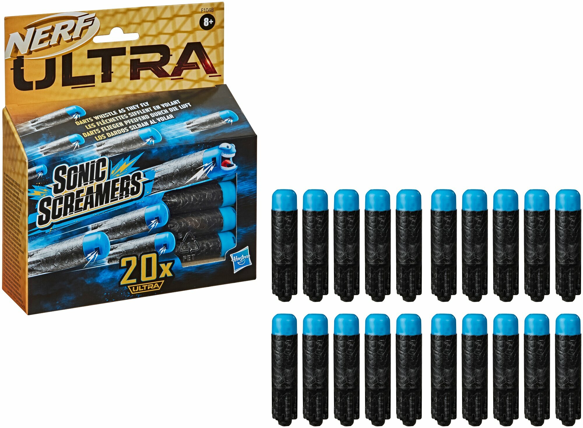Игрушка Набор стрел Ultra Sonic Screamers Darts Refills Whistle Darts F1048, синий
