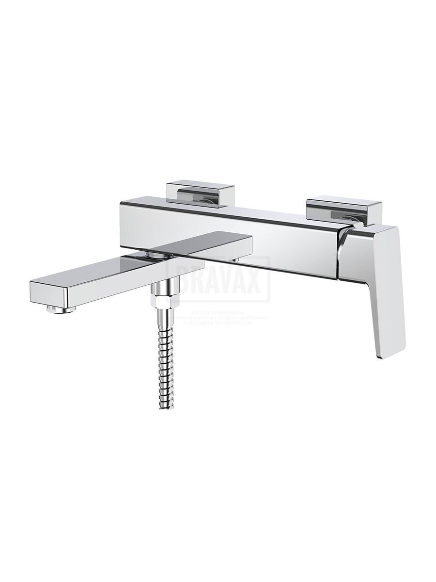 Смеситель для ванны с душевой лейкой Raglo R30.30, латунь, хром