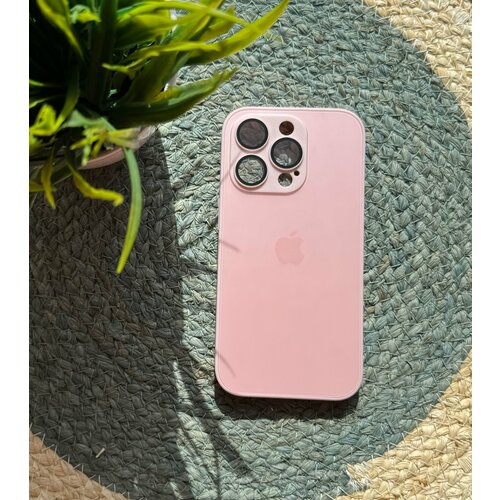 Чехол матовый AG Glass case Pink для IPhone 14 Pro с функцией MagSafe пластиковая накладка ag glass case magsafe для iphone 14 pro голубая