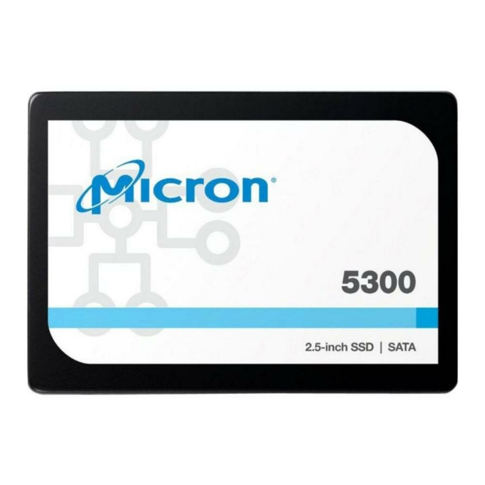 Накопитель Micron SSD 5300 MAX, 1920GB, 2.5" 7mm, SATA3, 3D TLC, R/W 540/520MB/s, IOPs 95 000/70 000, TBW 17520, DWPD 5 ( MTFDDAK1T9TDT-1AW1ZABYYR)