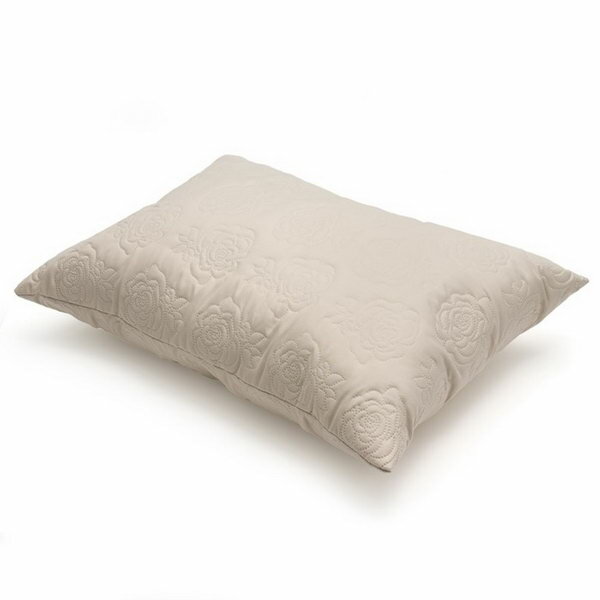 фото Подушка Роза 50х70 см, бежевый, полиэфирное волокно, пэ 100%