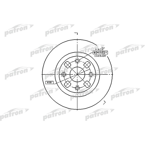 Тормозной диск Patron - фото №1