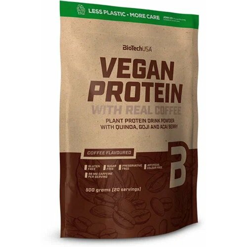 Vegan Protein(500гр)BioTech USA coffee flavoured