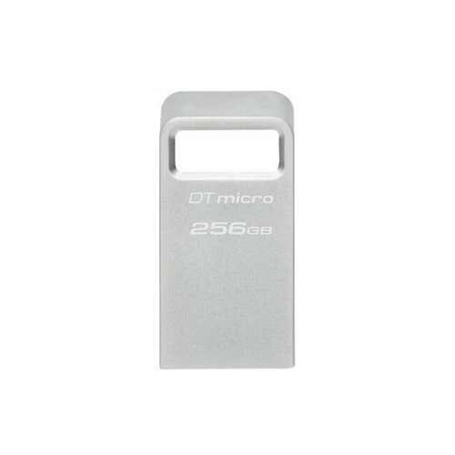Флешка Kingston 256Gb DataTraveler Micro USB3.0 серебристый флешка usb kingston datatraveler micro 64гб usb3 0 серебристый [dtmc3g2 64gb]