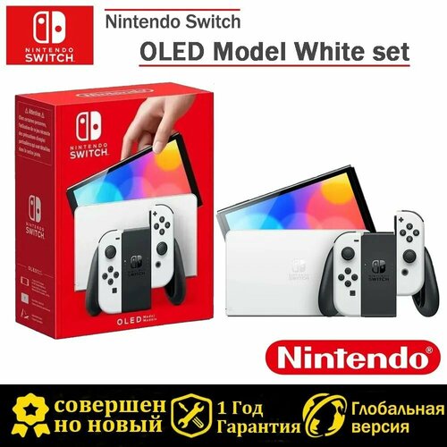 Консоль Nintendo Switch OLED Model heystop dockable case for nintendo switch oled model tpu case protective case cover for nintendo switch oled model