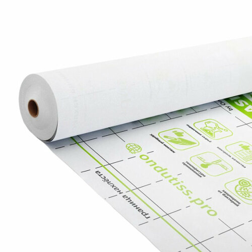 Строительная паропроницаемая ветрозащитная плёнка Ондутис BASIC A из полипропиленового волокна 50 м2