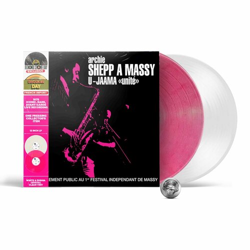 archie shepp a massy coloured 2lp 2023 clear pink Archie Shepp - A Massy (coloured) (2LP) 2023 Clear Pink & White, RSD, Limited Виниловая пластинка