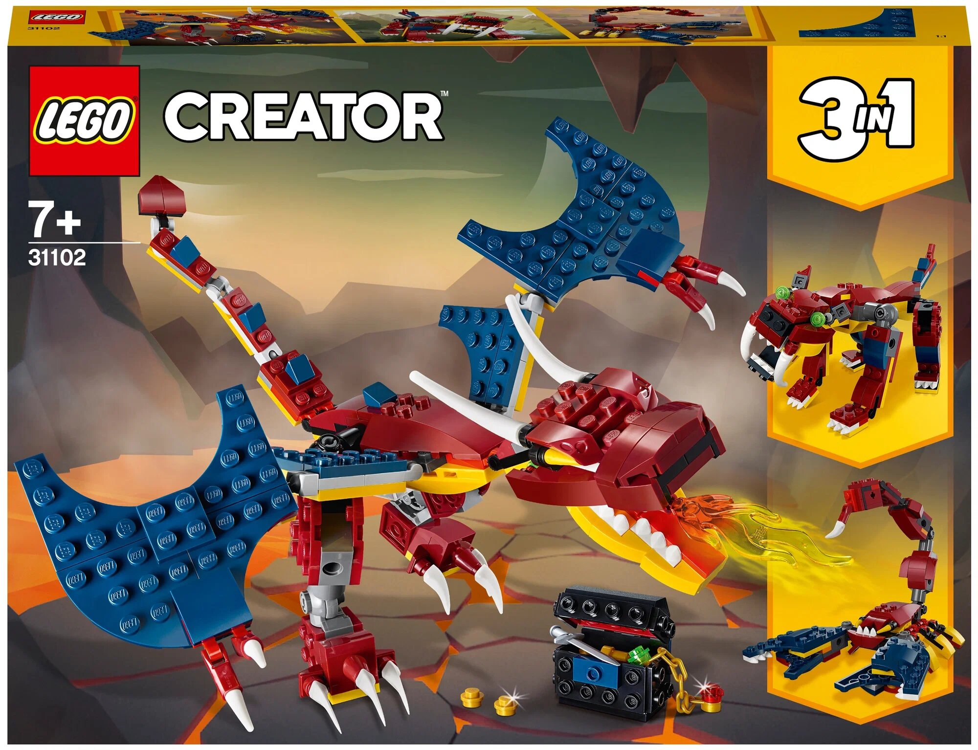 Конструктор LEGO Creator 31102 Огненный дракон, 234 дет.