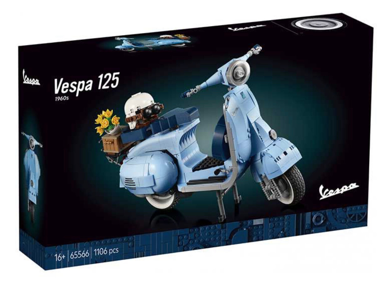 Конструктор Creator Мотоцикл Vespa 125, 1106 деталей / Креатор / Совместим с Лего