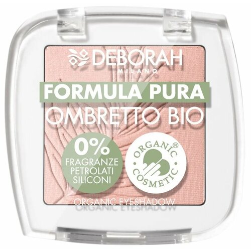 Тени для век Deborah Milano Formula Pura Ombretto Bio, тон 03 Светло-розовый, 2,5 гр