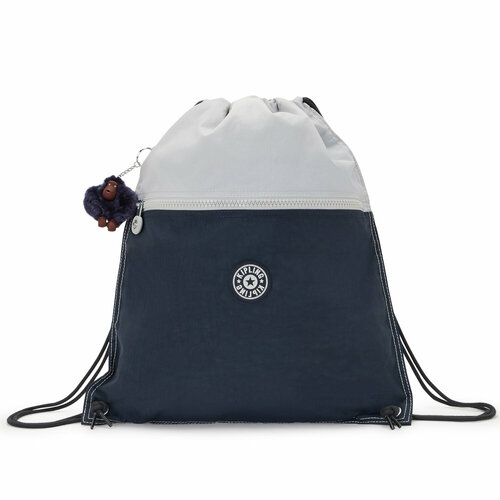 рюкзак мешок kipling k09487x44 supertaboo medium drawstring bag x44 blue ink c Рюкзак-мешок Kipling K09487U84 Supertaboo Medium Drawstring Bag *U84 True Blue Grey