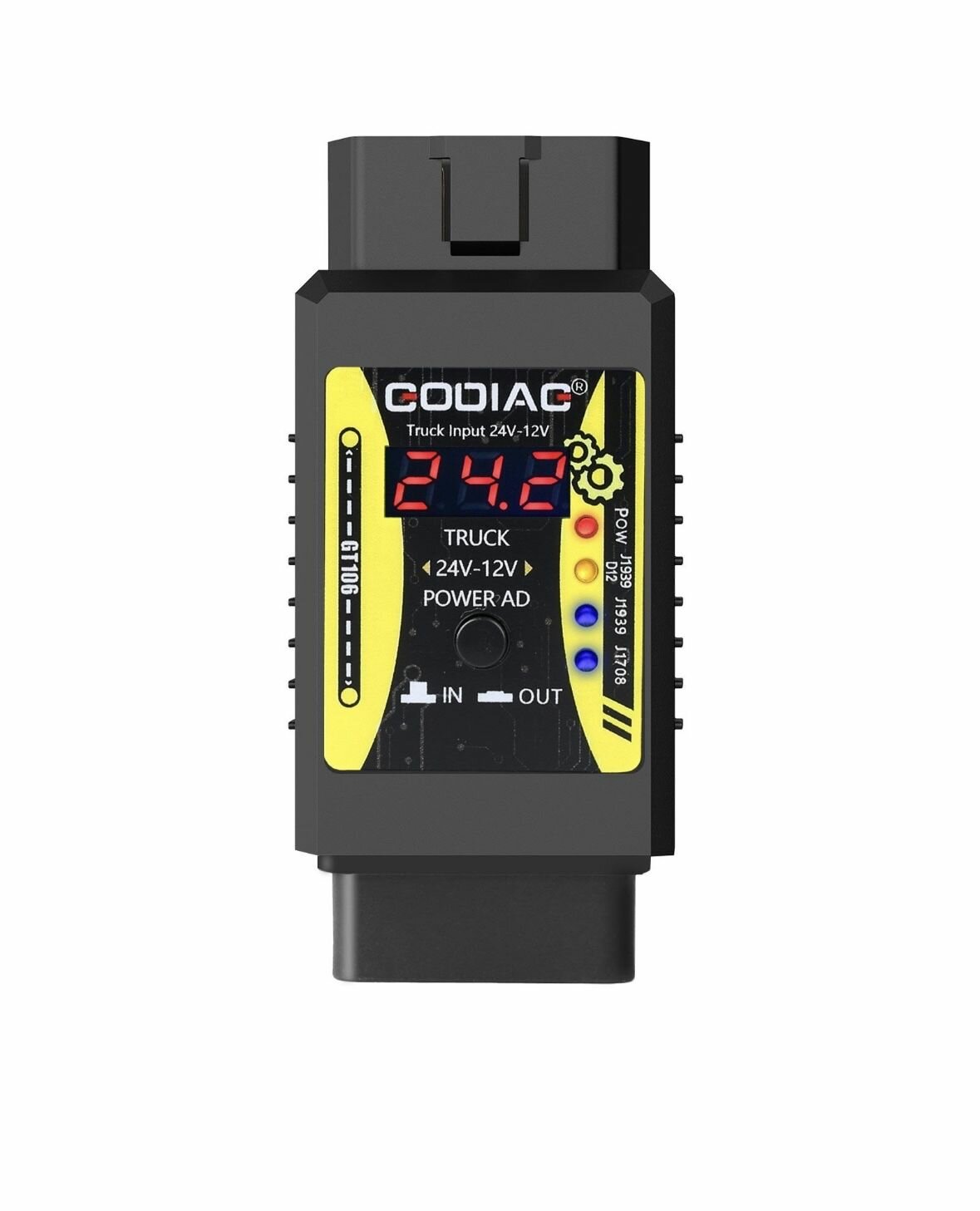Конвертер преобразователь 24 /12 В для грузовиков obd 2 — фото 1