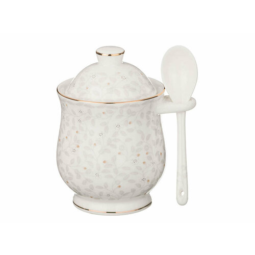 Сахарница с ложкой 325мл высота 12см диаметр 8см KSG-264-674 4349₽