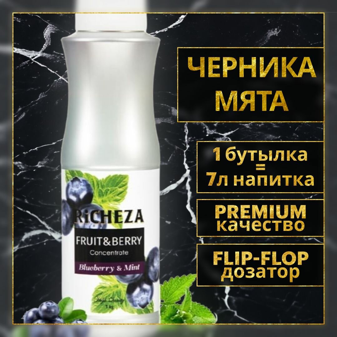 RICHEZA Концентрат RiCHEZA «Черника - Мята», 1000 г