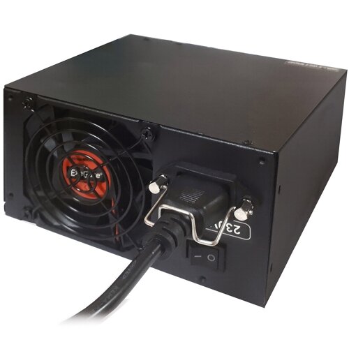 Блок питания ATX Exegate EX221637RUS 450W(+PFC), black, 12cm fan, 24p+4pi, 6/8p PCI-E, 3*SATA,2*IDE,FDD - фото №19