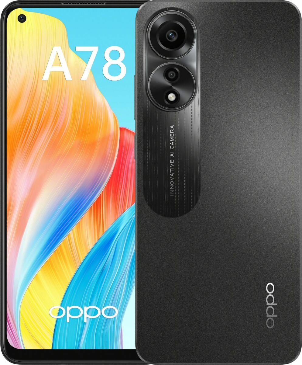 Смартфон OPPO A78 CPH2565 8+256Gb черный