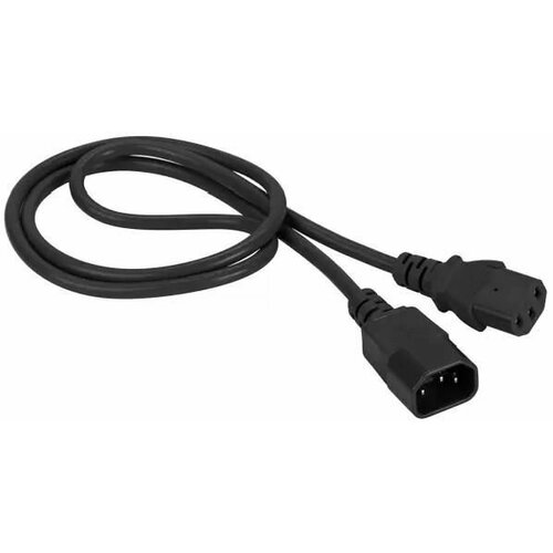 Шнур питания Lanmaster LAN-PP1314-15-BK C13-С14 проводник3x075мм2 15м 250В 10А упак1шт ч 1300₽