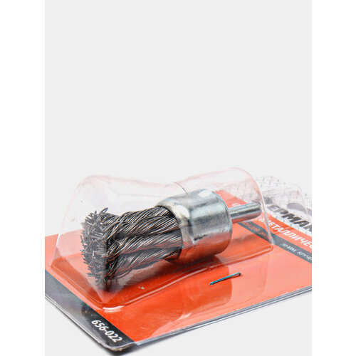 Щетка металлическая со шпилькой для дрели крученая 30 мм 899₽