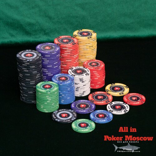 фишки для покера профессиональные Керамические фишки профессиональные - номинал 100 - 25 штук