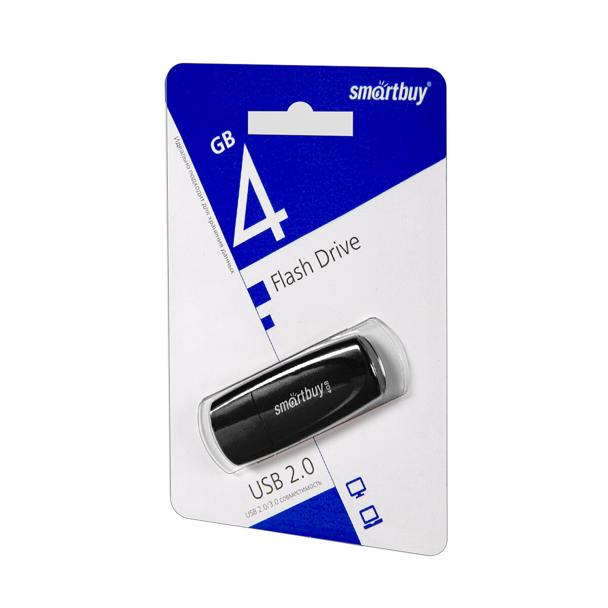 USB накопитель 4 GB Smart Buy Scout Black