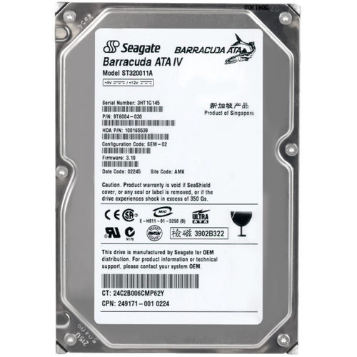 Жесткий диск Seagate ST320011A 20Gb 7200 IDE 3.5
