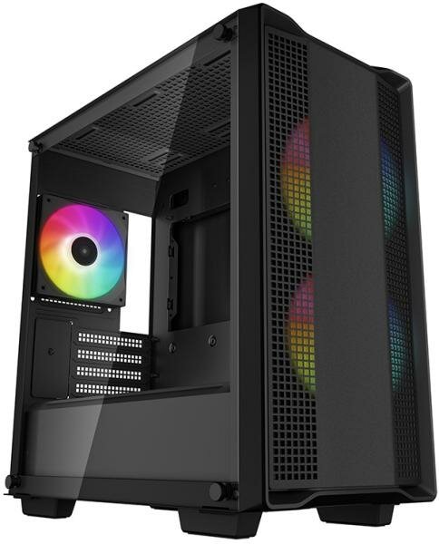 Deepcool CC360 ARGB без БП, боковое окно (закаленное стекло), черный, mATX