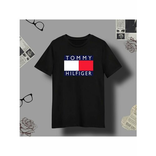 футболка tommy hilfiger размер xxxl [int] черный Футболка tommy hilfiger, размер XXXL, черный