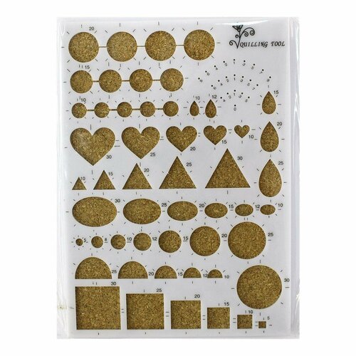 Доска для квиллинга айрис Пластиковая с пробковым основанием белая 22966 466₽