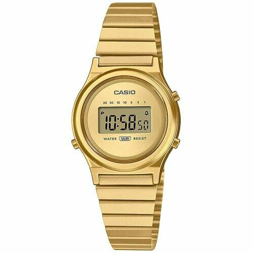 наручные часы casio vintage a 100wefg 9a золотой черный Наручные часы CASIO LA700WEG-9A, золотой