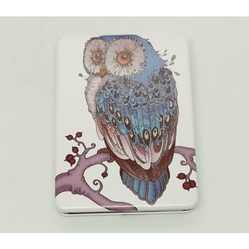 Зеркало кожаное, прямоугольное, 