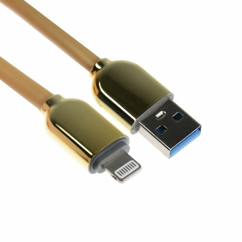 Кабель Lightning - USB, 6 А, оплётка TPE, морозоустойчивый, 1 метр, желтый