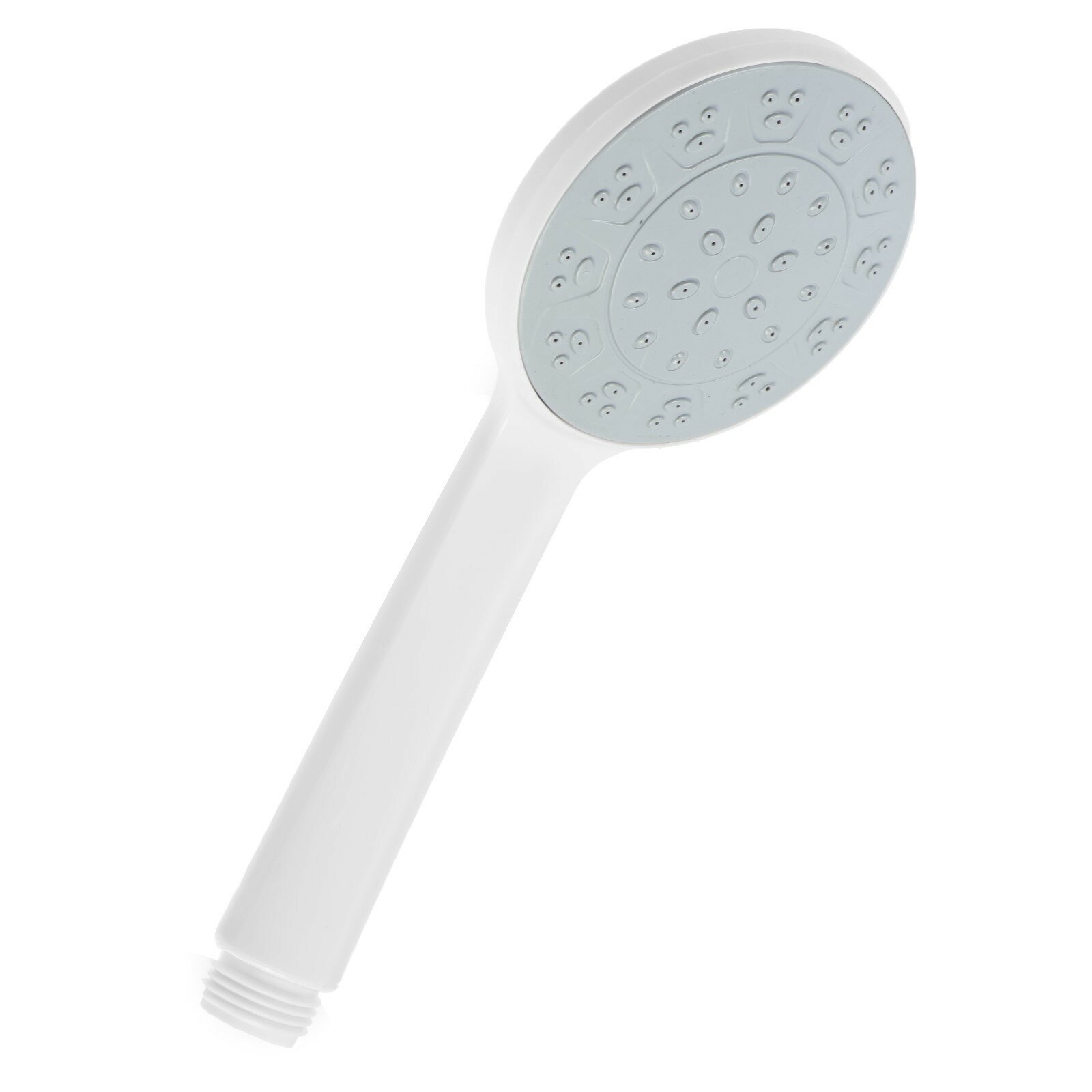 Лейка для душа ZEIN Z3524 d=80 мм белый корпус белая с серым