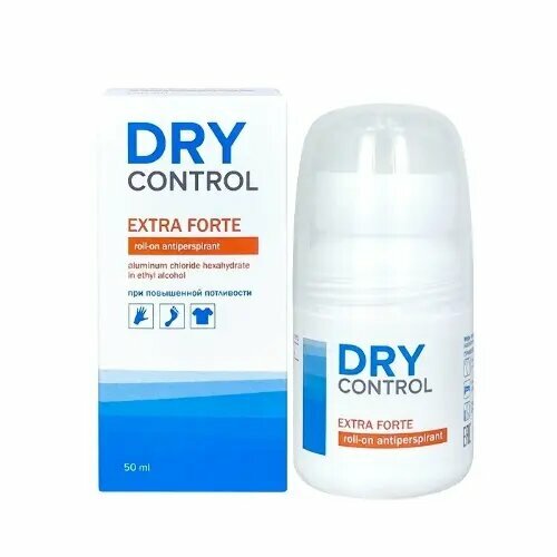 Drycontrol extra forte roll-on антиперспирант 50 мл 3уп антиперспирант роликовый dryru forte plus roll on с усиленной формулой 50 мл 1 шт