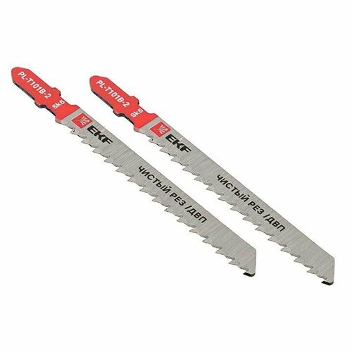 Пилка для электролобзика прямые T101B чистовой рез по ДВПSK5 уп2шт Expert EKF pl-t101b-2 261₽