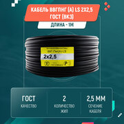 Кабель ВВГпнг (А) LS 2х2,5 ГОСТ ВКЗ (1м)