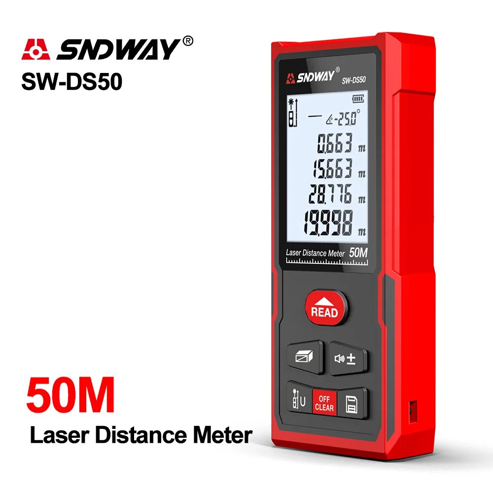 Лазерный дальномер SNDWAY, SW-DS50 50m