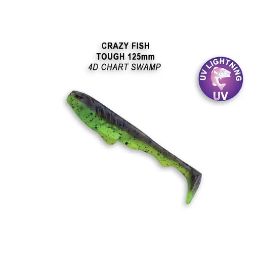 Силиконовая приманка мягкая съедобная Crazy Fish Tough 5