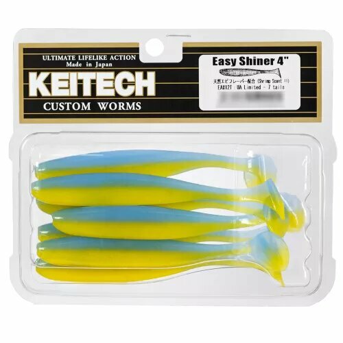 Силиконовая приманка Keitech Easy Shiner 4 EA#12 10.2см. 7шт.