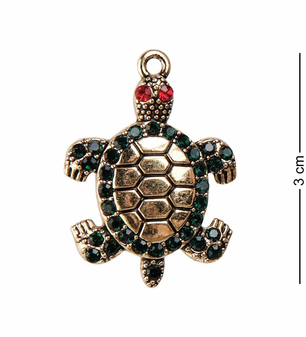 Фигурка кошельковая 'Черепаха радость' (латунь)