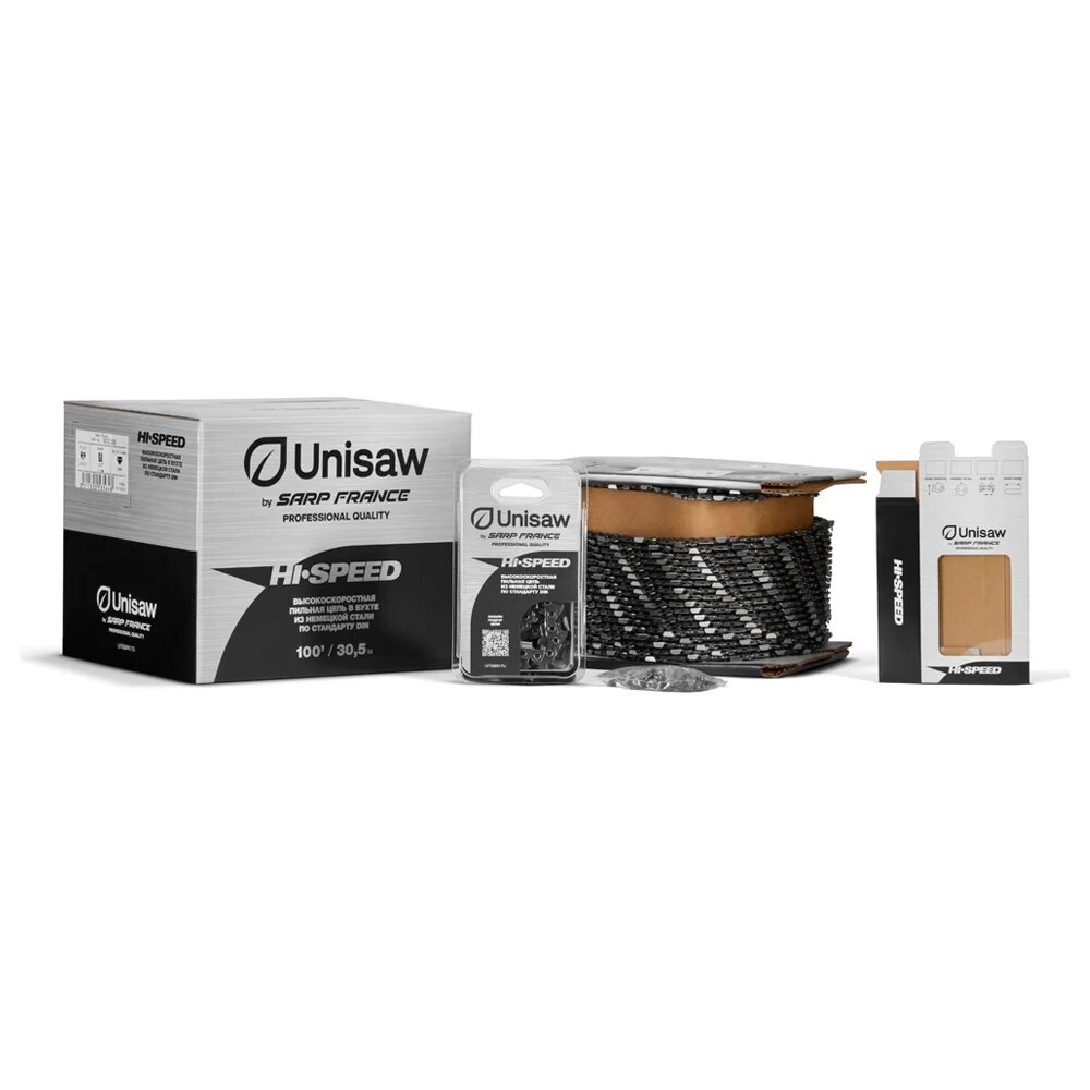 Unisaw Цепь в бухте 3 8  1 6мм  30 5 метров  1640зв    цепь 60зв SD6C100C