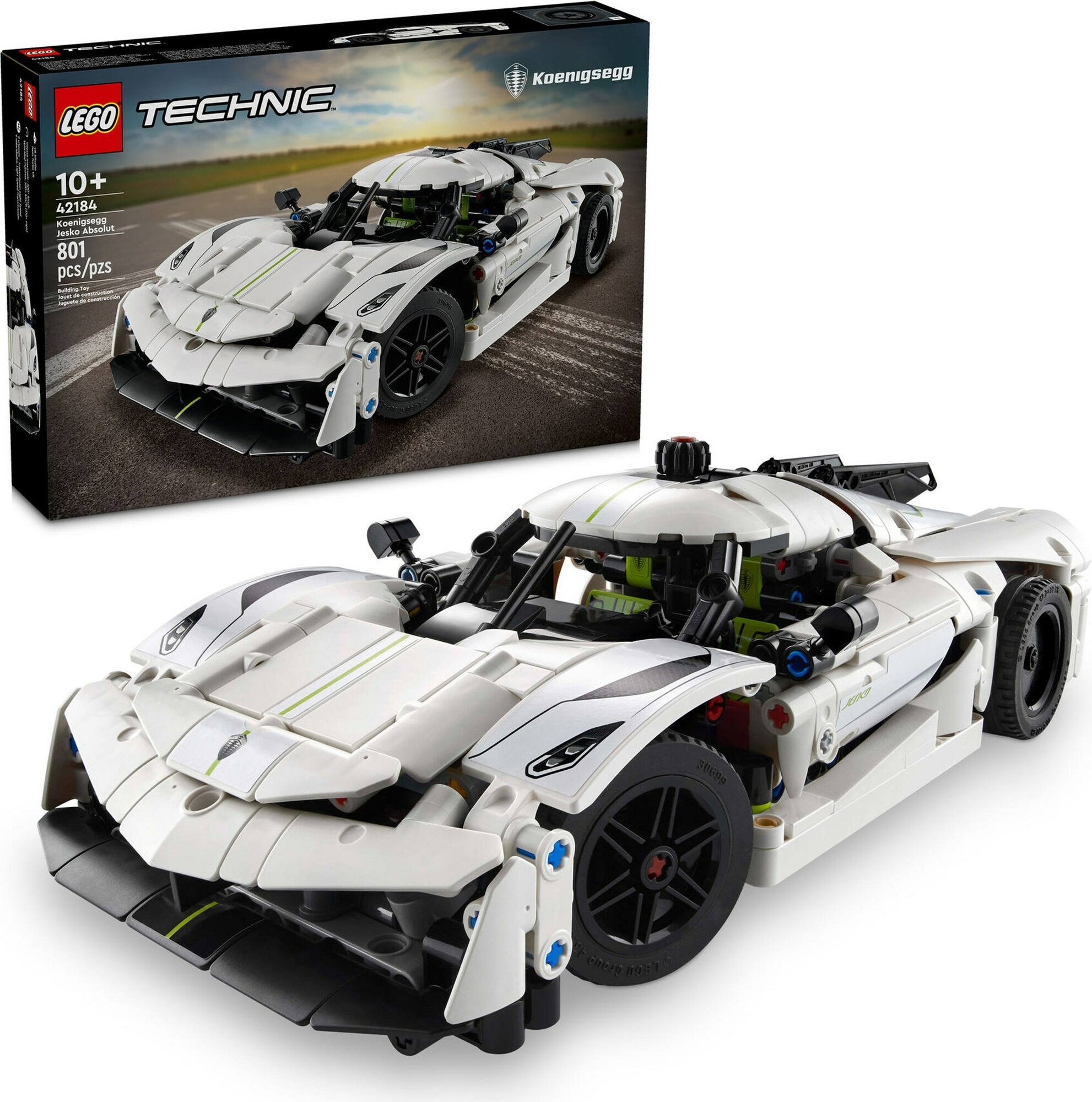 Конструктор LEGO Technic 42184 Конструктор Белый гиперкар Koenigsegg Jesko Absolut