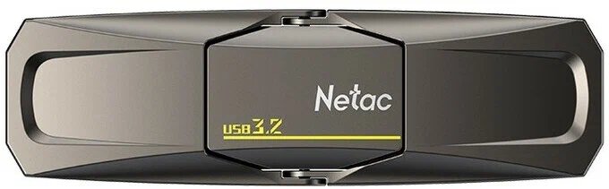 Флешка Netac US5, 256 ГБ, USB 3.2/USB Type-C, черный (NT03US5C-256G-32TA) — фото 1