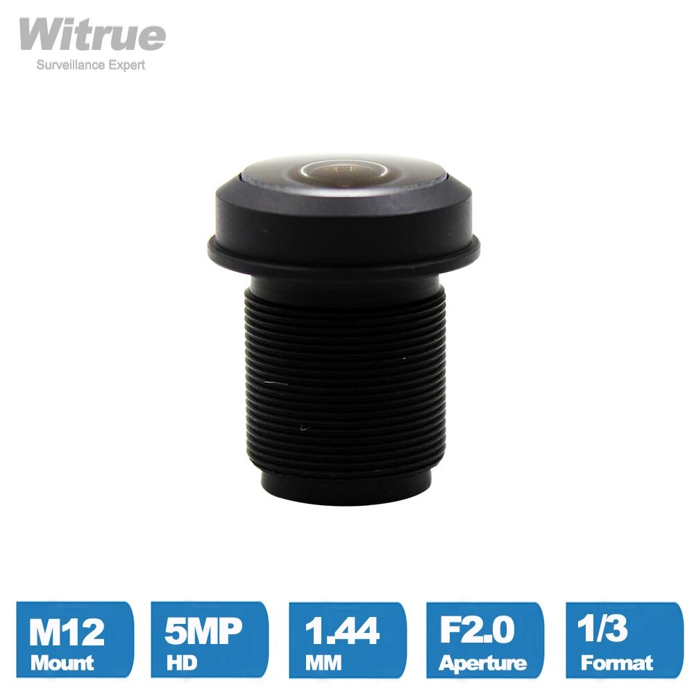 Объектив Witrue 144 мм 5 Мп широкоугольный для видеонаблюдения