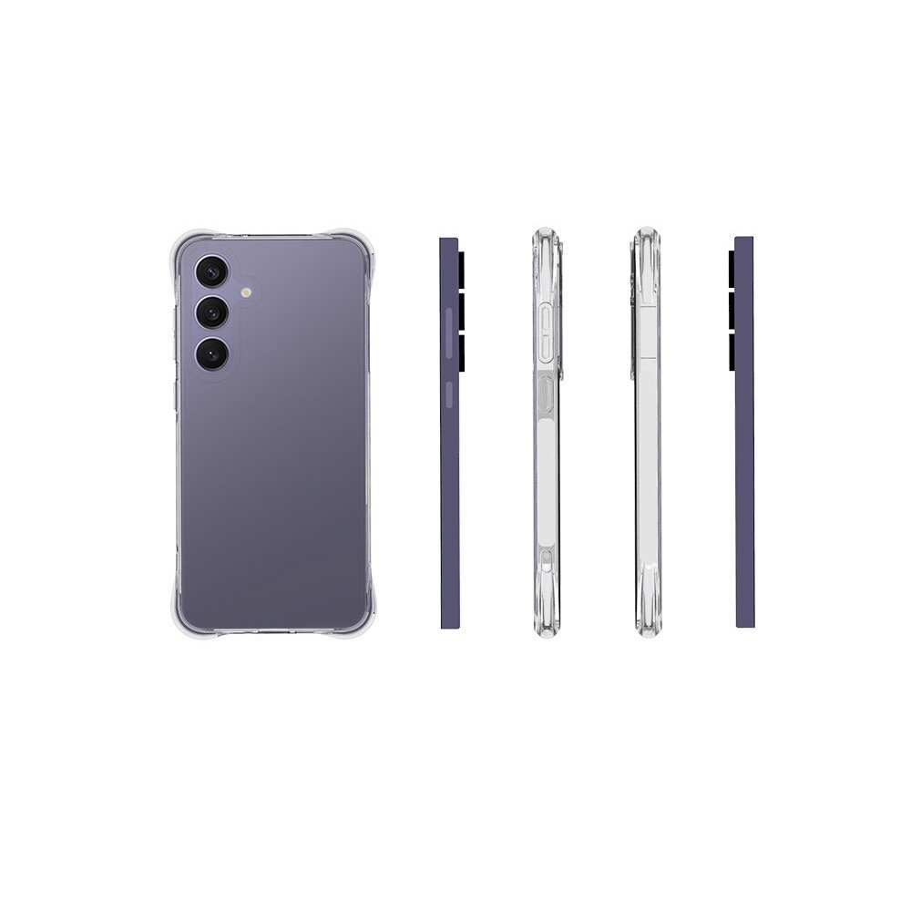 Противоударный прозрачный чехол с защитой камеры для Samsung Galaxy S24 FE (Самсунг Галакси S24 FE) — фото 1