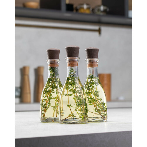 Бутылка стеклянная емкость для масла с пробкой Бэлл KHome 250 мл 3 шт 388₽